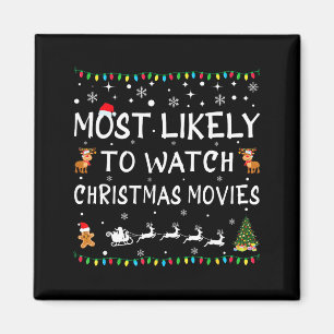 Imán Más Probable Que Vea Películas De Navidad Familia