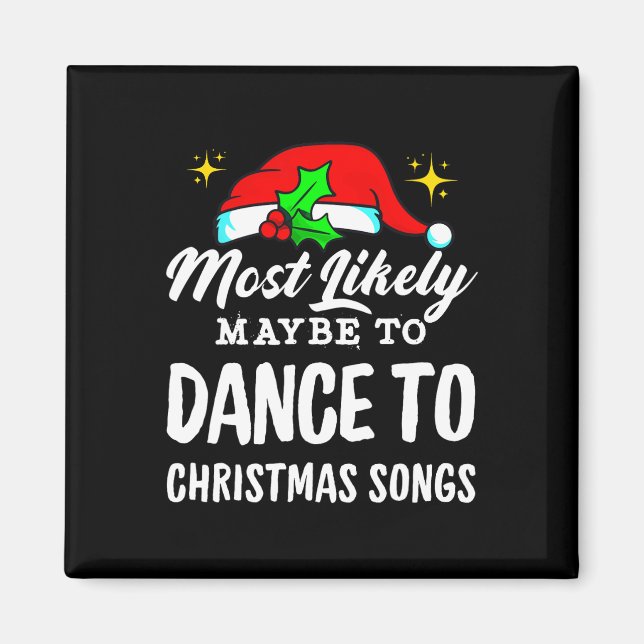 Imán Más Probable Quizás Bailar Canciones De Navidad Fe (Frente)