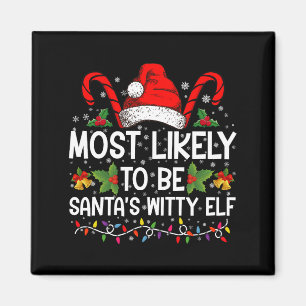 Imán Más Probable Ser El Elfo Ingenioso De Santa Navida
