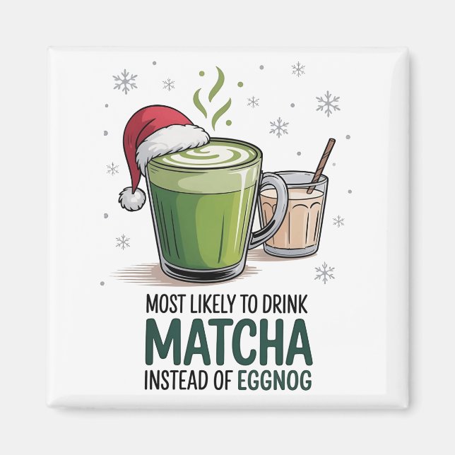 Imán Más Propenso a Beber Matcha en Lugar de Eggnog Nav (Frente)