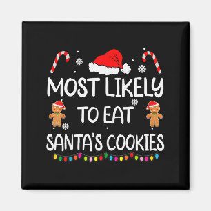 Imán Más Propenso A Comer Las Galletas De Santa Navidad