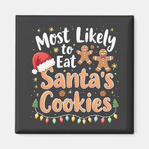 Imán Más Propenso a Comer las Galletas de Santa Sombrer