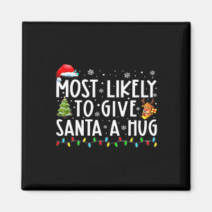 Imán Más Propenso A Darle Un Abrazo A Santa En Navidad