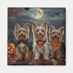 Imán Más Terrier Halloween Spooky