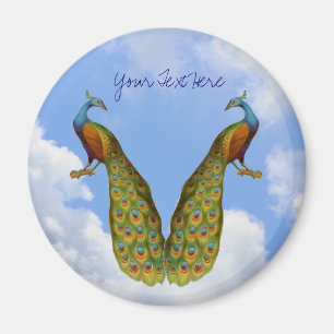 Imán Masa de animales Peacock Pair