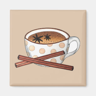 Imán Masala Chai Teacup India espiando té negro cuppa