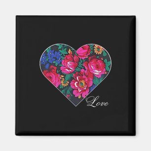 Imán Masani Scarf Floral Heart Love Native American