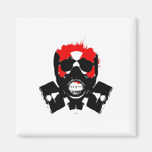 Imán Máscara de gas - Resistencia al carbón vegetal - S