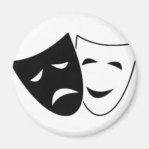 Imán Máscara de la comedia y de la tragedia