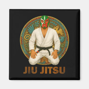 Imán Máscara de Lucha Libre de Jiu Jitsu al Estilo Vint