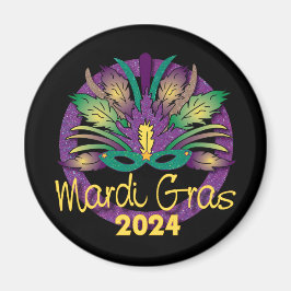 Imán Máscara de Mardi Gras - 2024