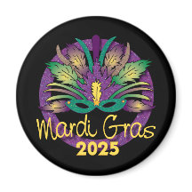 Máscara de Mardi Gras - 2025