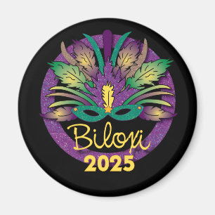 Imán Máscara de Mardi Gras Iman - 2025 - Biloxi, MS