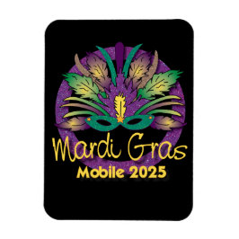 Imán Máscara de Mardi Gras Magnet - 2025 - Móvil