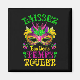 Imán Máscara De Mardi Gras Que Los Buenos Tiempos Lance