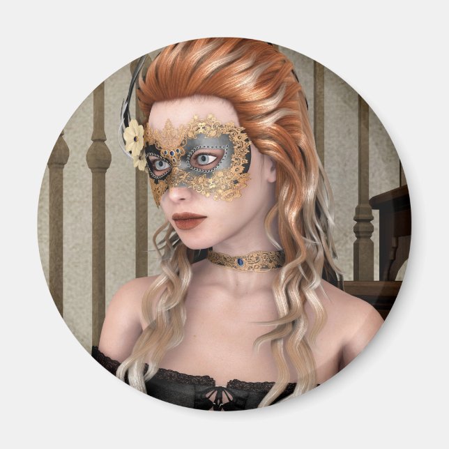 Imán Máscara de mascarada (Frente)