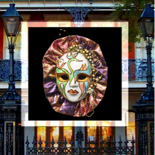 Imán Máscara de Mascarada, Mardi Gras, Carnaval