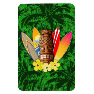 Imán Máscara De Tiki Y Surfboards