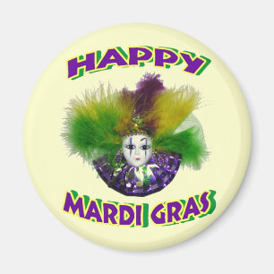 Imán Máscara emplumada del carnaval