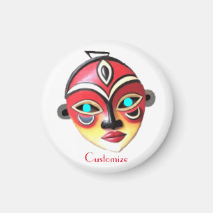 Imán Máscara facial de niña africana Thunder_Cove