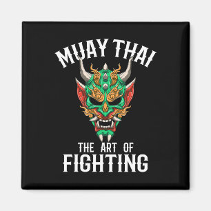 Imán Máscara Oni de Muay Thai - Gi de Boxeo Tailandés y