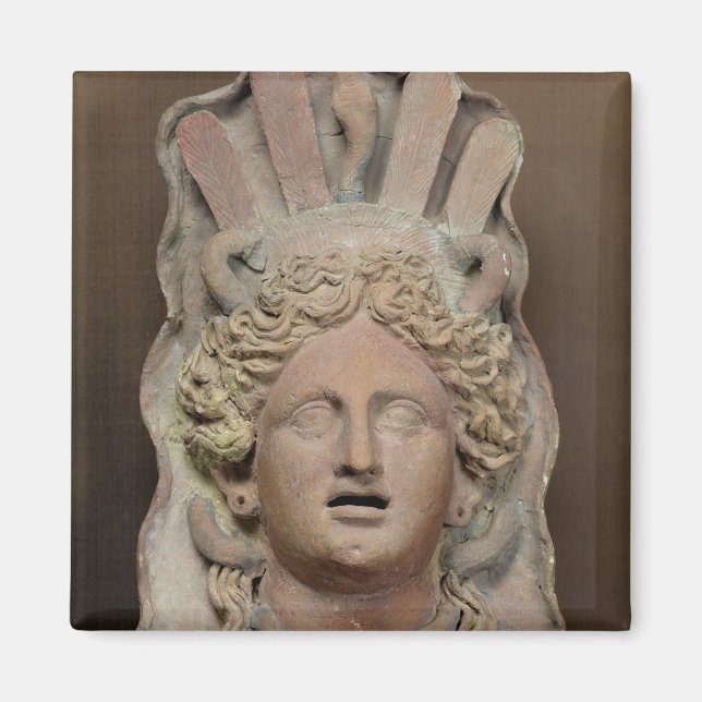 Imán Máscara púnica que representa Demeter (Frente)