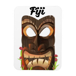 Imán máscara tallada de Fiji