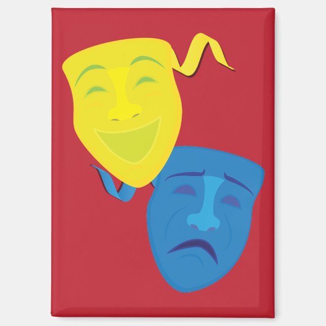 Imán Máscaras de Comedia y Tragedia (Anverso)