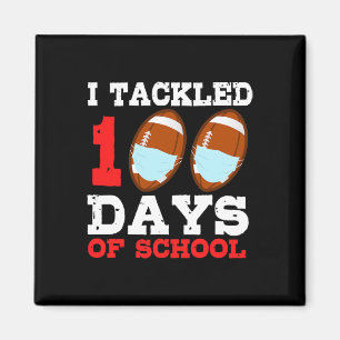 Imán Máscaras de fútbol divertidas 100 días de escuela