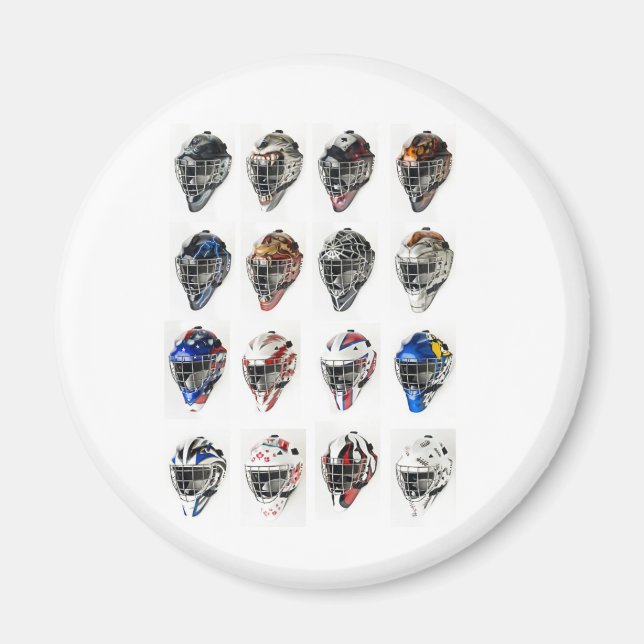 Imán Máscaras de hockey (Frente)