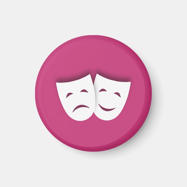 Imán Máscaras de humor y tragedia (Frente)