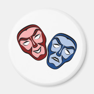 Imán Máscaras de la cara del teatro clásico