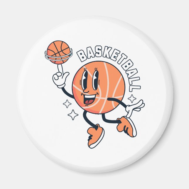 Imán mascot_basket_ball_sport (Frente)