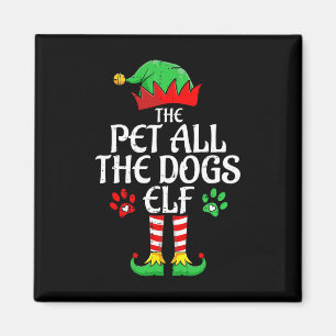 Imán Mascota All The Dogs Elf Xmas Matching Navidades F