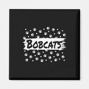 Imán Mascota Bobcats Volver A La Huella Escolar Espirit