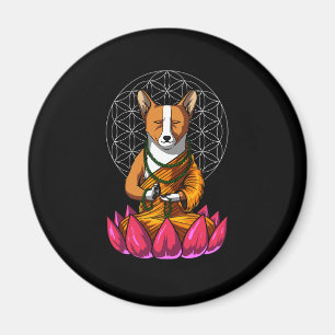 Imán Mascota de Buda de la meditación del perro de la