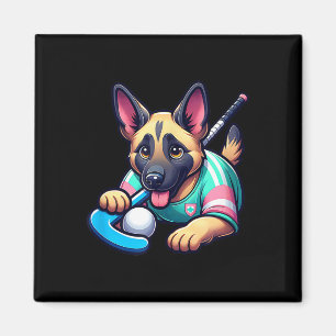 Imán Mascota de Hockey sobre Césped Cachorro Pastor Ale
