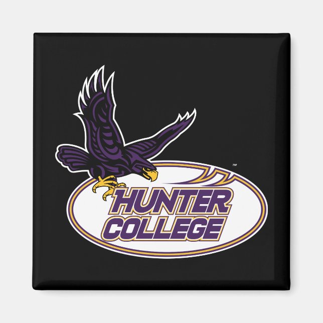 Imán Mascota de los Hawks de Hunter College (Frente)