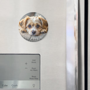 Imán Mascota personalizado 2 nombre de keepsake del ama