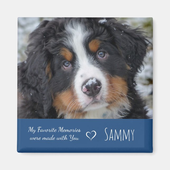 Imán Mascota Photo Keepsake - Regalo de los amantes del (Frente)