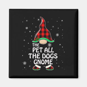 Imán Mascota Todos Los Perros Gnome Búfalo Pintado Fami