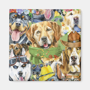 Imán Mascotas de patrones Perros animales amantes