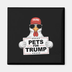 Imán Mascotas para pollos de Trump apoyan a Donald Trum
