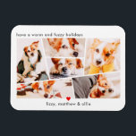 Imán Mascotas Personalizado simple moderno 6 imágenes C<br><div class="desc">Agregue seis (6) fotos personalizados de su mascota y nombre del mascota. Agregue sus fotos y,  si es necesario,  desenmascara el grupo de foto y marco,  ajuste la imagen contra el marco y,  a continuación,  haga clic en máscara.</div>