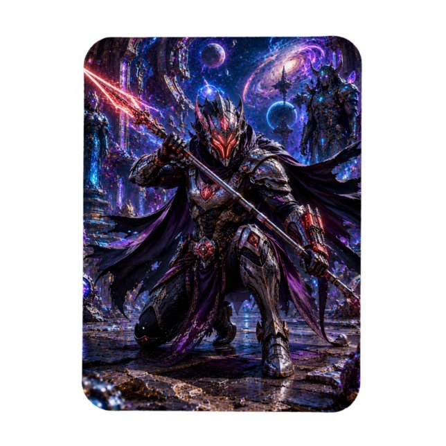 Imán Masked Cosmic Pirate — Mysterious Energy Warrior (Vertical)