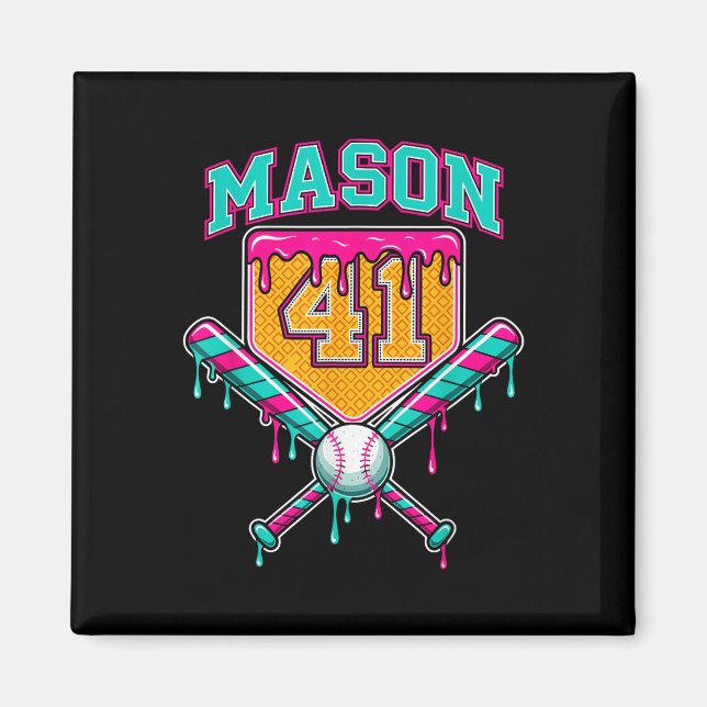 Imán Mason 41 Meme Helado Goteo Bysebyll Cumpleaños Cos (Frente)
