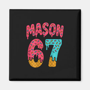 Imán Mason 67 Helado Meme Divertido Seis Siete (en Ck)