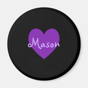 Imán Mason en morado