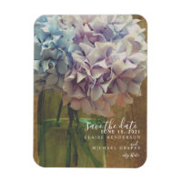 Mason Jar Hydrangeas Wedding Save The Date