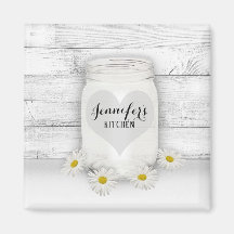 Mason Jar y Daisies